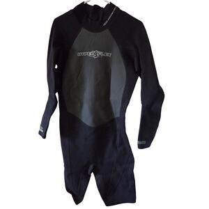 Men's XL Hyperflex Shorty Springsuit Long Sleeve Back Zip XC626MB Black